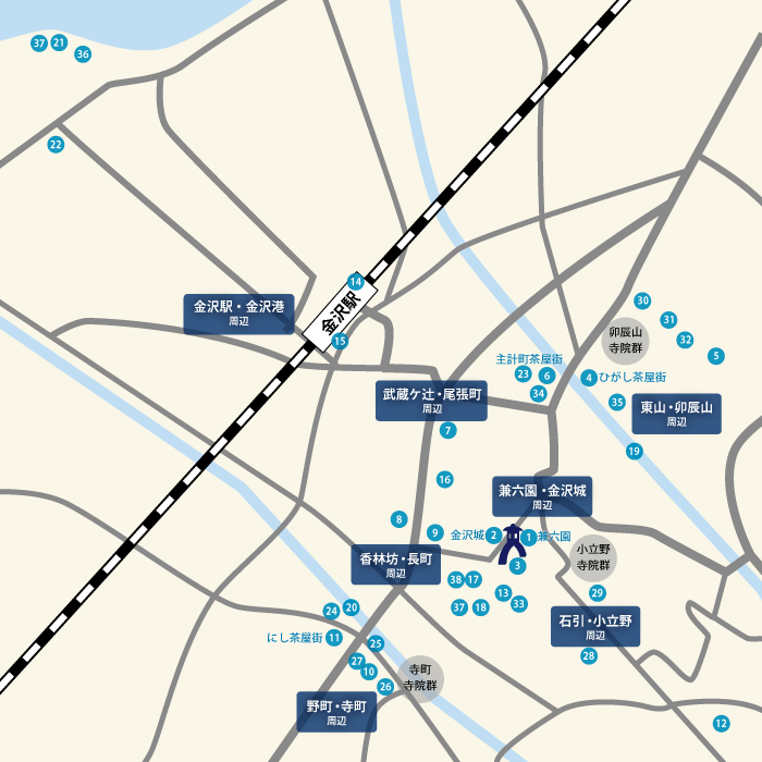 金沢観光地図（マップ）